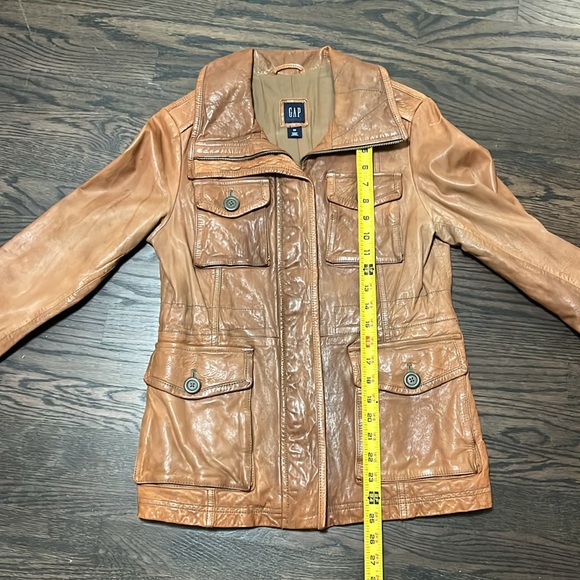 GAP vintage style leather jacket in cognac color - Picture 9 of 9
